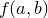 $f(a,b)$