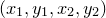 $(x_1,y_1,x_2,y_2)$