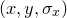 $(x,y,\sigma _ x)$
