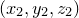 $(x_2,y_2,z_2)$