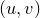$(u,v)$