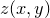 $z(x,y)$