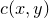 $c(x,y)$