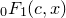 $_0F_1(c,x)$