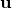 $\mathbf{u}$