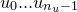 $u_0 ... u_{n_ u-1}$