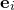 $\mathbf{e}_ i$